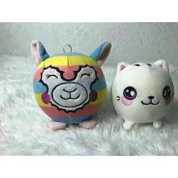 Squeezamals Pearl Cat and Smooshimals Balls, Slow Rise Foam Squeeze - Picture 2 of 8